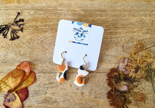 Animaux - Petits chats - 5 choix de couleurs différentes - Boucles d'oreilles en acier inoxydable