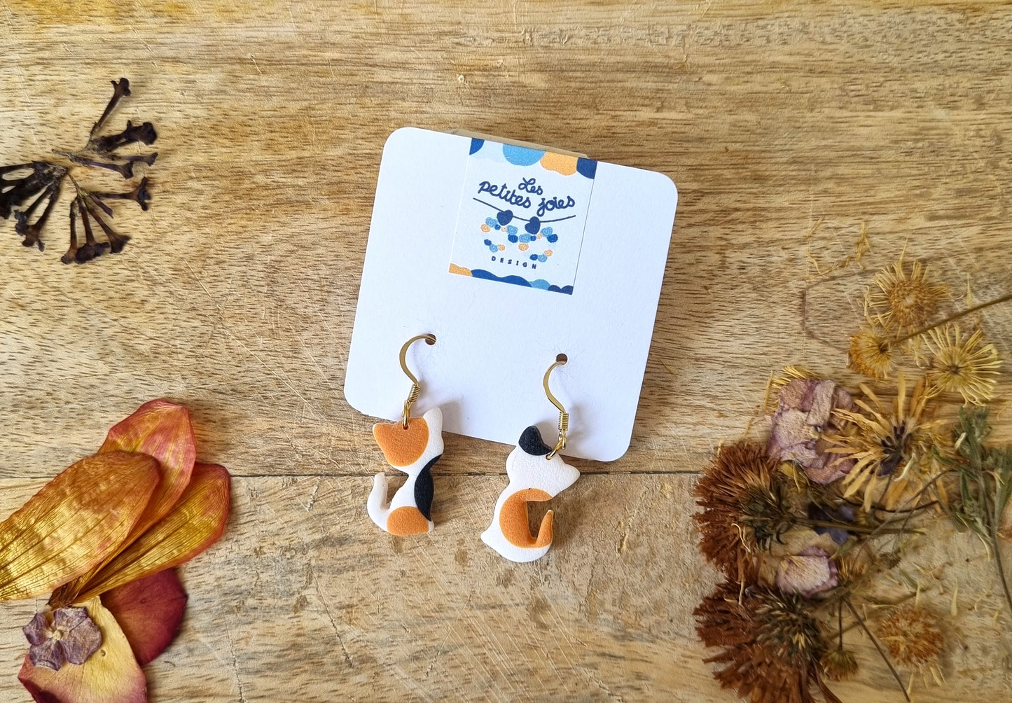 Animaux - Petits chats - 5 choix de couleurs différentes - Boucles d'oreilles en acier inoxydable