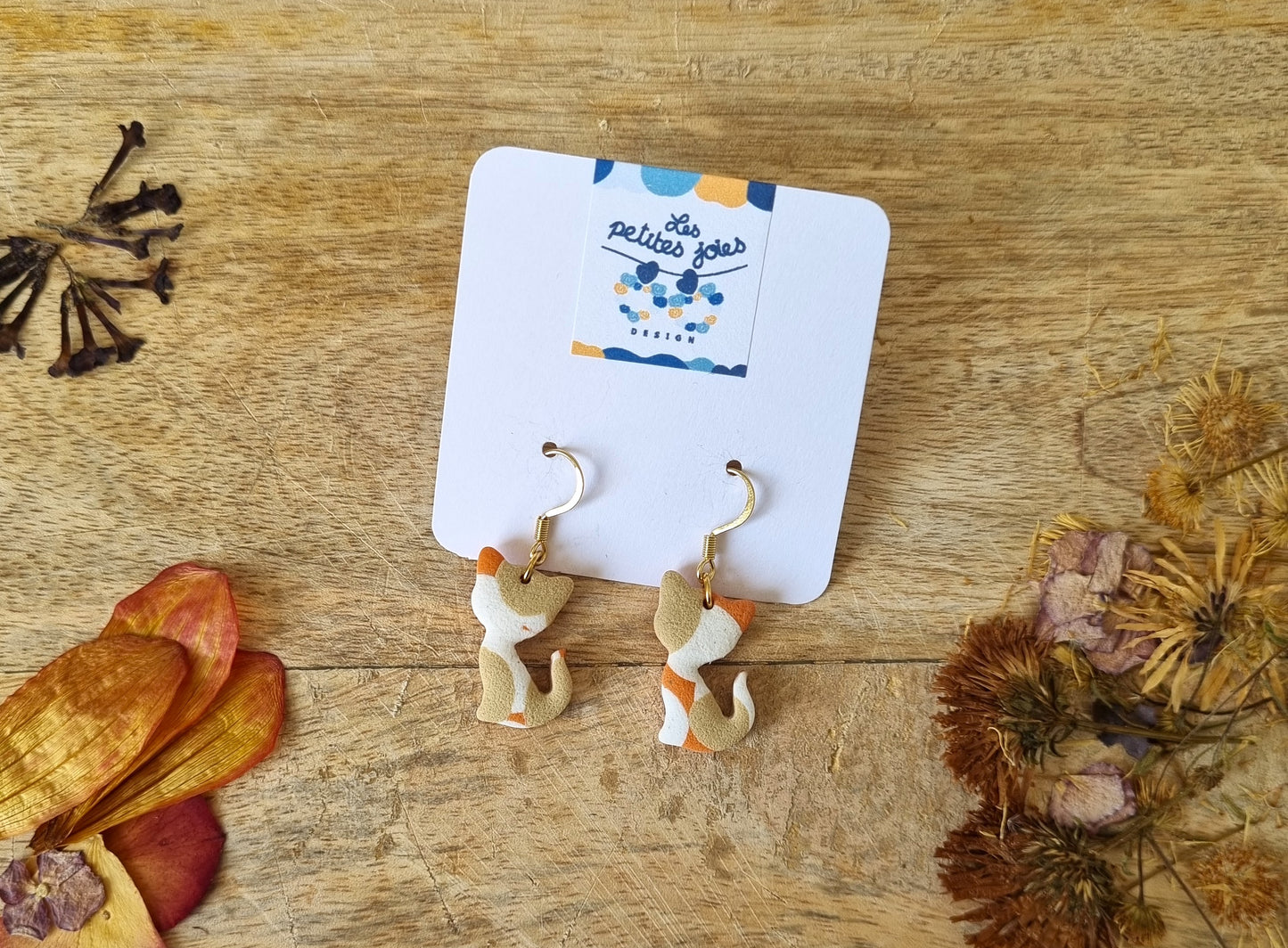 Animaux - Petits chats - 5 choix de couleurs différentes - Boucles d'oreilles en acier inoxydable